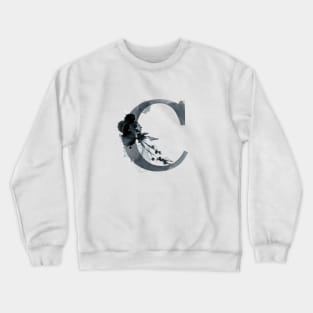 Floral Monogram C Dark Herbs And Flora Crewneck Sweatshirt